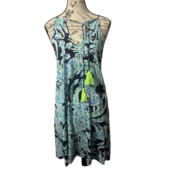 Lilly Pulitzer High Tide Scuba Doo Margot Swing Dress Size Small - Picture 12 of 15
